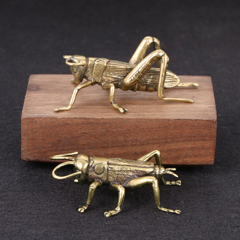 Office Table Accessories Unique - Creative Solid Brass Crickets Ornament Desk