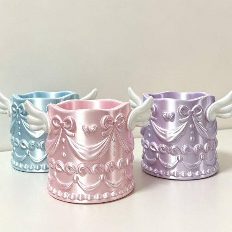 Case With Pencil Holder - * 1Pcs Silk Texture Girl Luxury