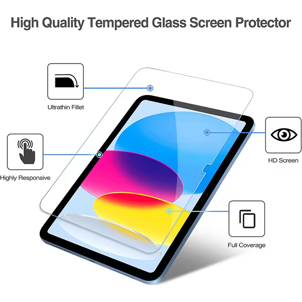 2 Pcs 9H Tempered Glass Screen - огляд і ціна Temu Tablet Accessories