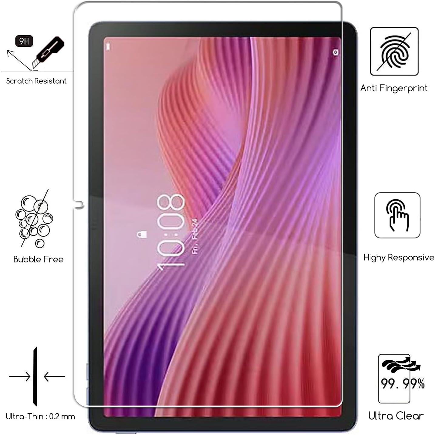 1 PCS 9H Tempered Glass Tablet - огляд і ціна Temu Tablet Accessories