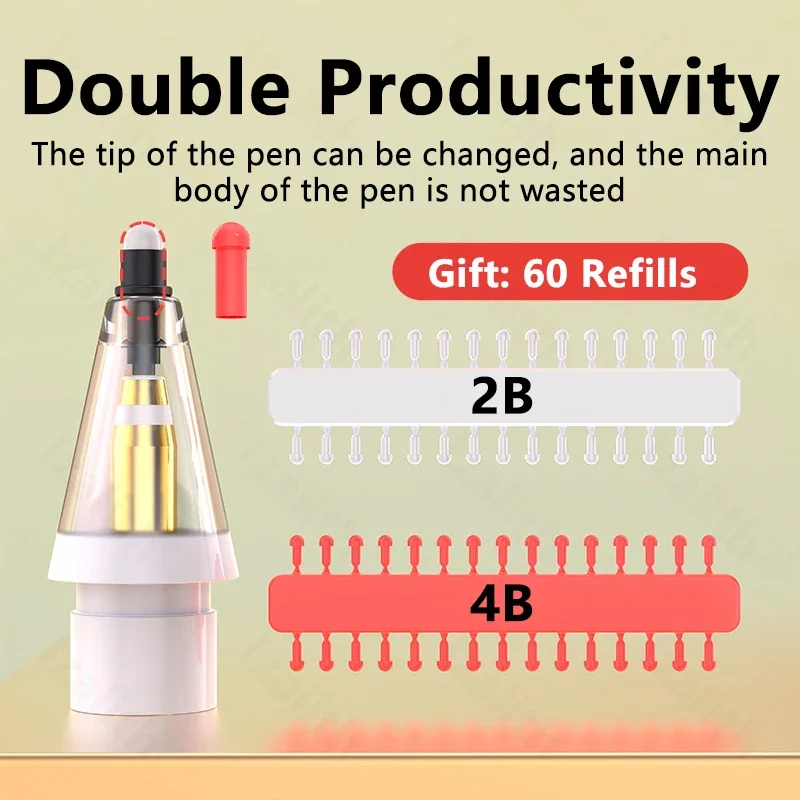 Replacement Pencil Tips 2B For - огляд і ціна Pen Tablet Accessories