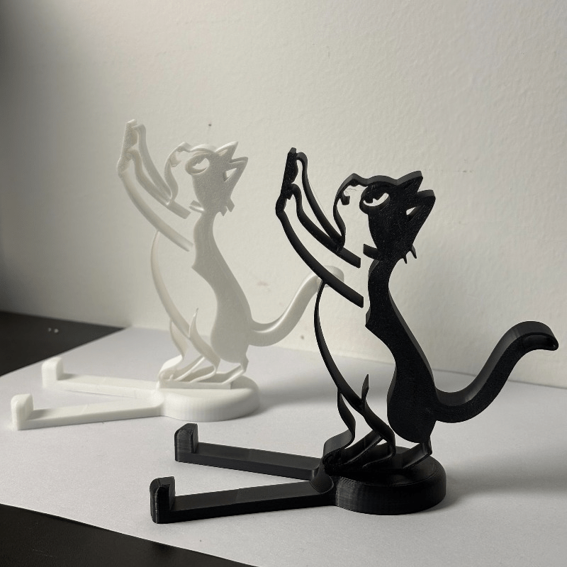 Abstract Hollow Line Cat Phone - огляд і ціна Tablet Stand Accessories