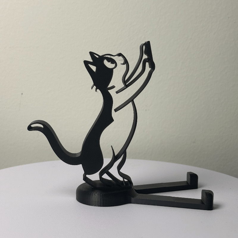 Abstract Hollow Line Cat Phone - огляд і ціна Tablet Stand Accessories