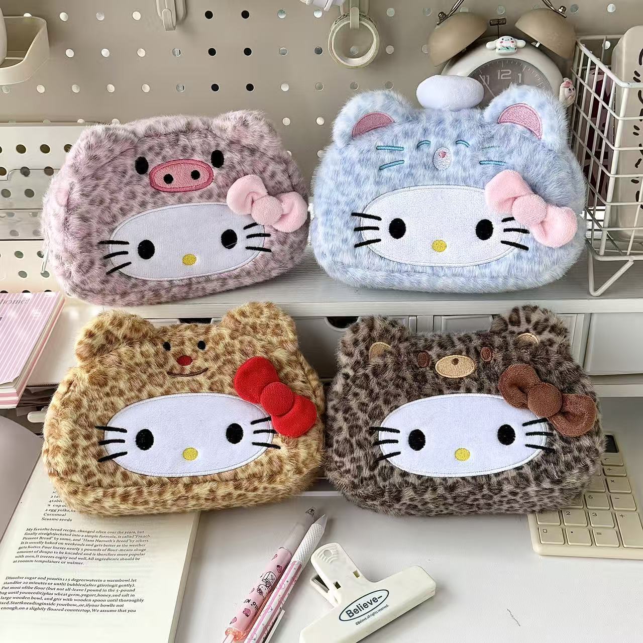 New Sanrio's Leopard Print Hel - огляд і ціна Case With Pencil Holder