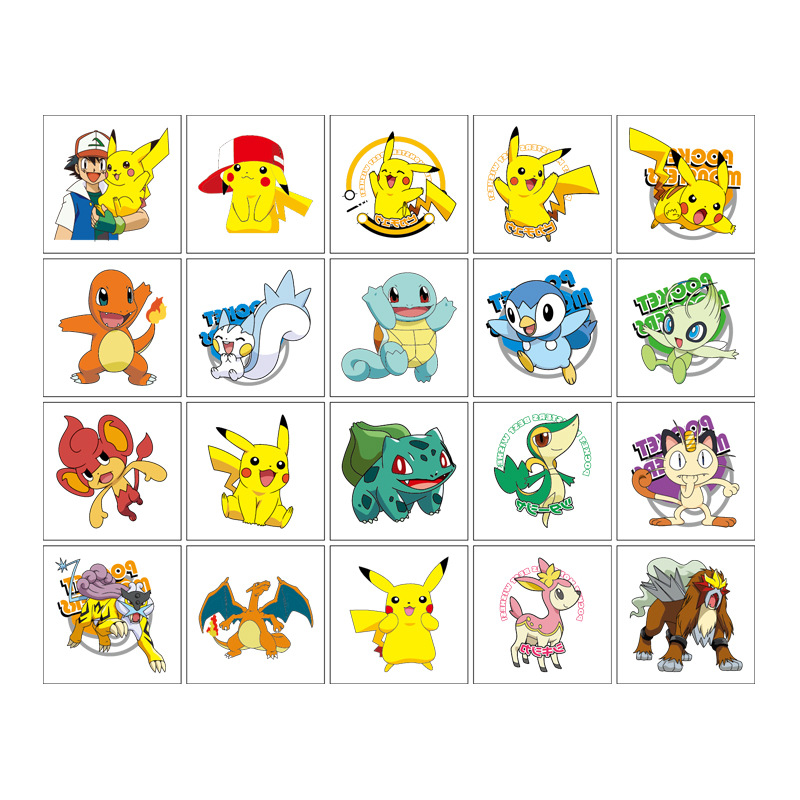 5*5cm 20pcs Pokemon Pikachu Ta - огляд і ціна Tablet Cute Accessories