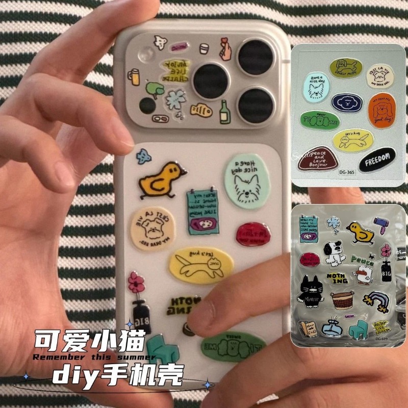 Cute Cartoon Cat Dog 3D Transp - огляд і ціна Tablet Accessories Case