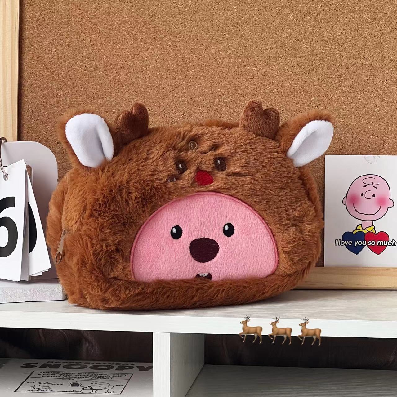 Cartoon Plush Pencil Bag Stude - огляд і ціна Case With Pencil Holder