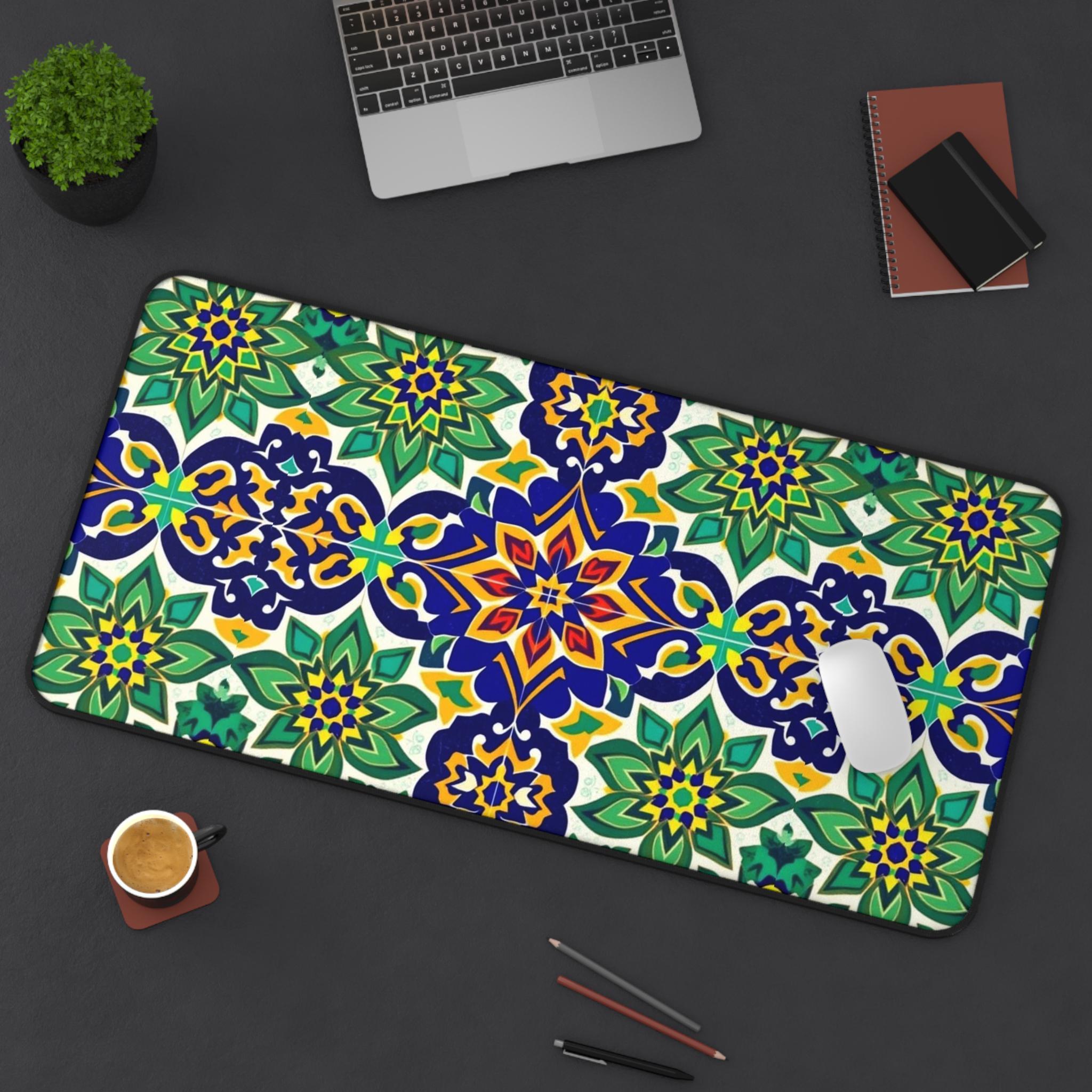 Colorful Floral Table Mat, Sty - огляд і ціна Office Table Accessories Unique