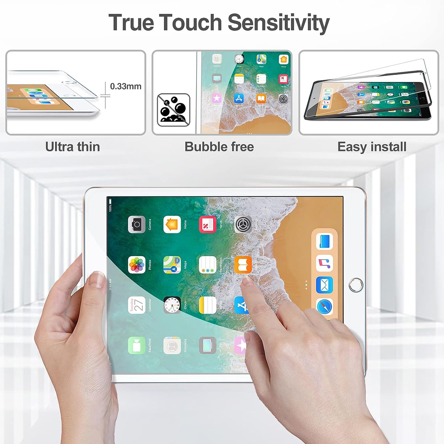 2pcs 9H Tempered Glass For iPa - огляд і ціна Temu Tablet Accessories
