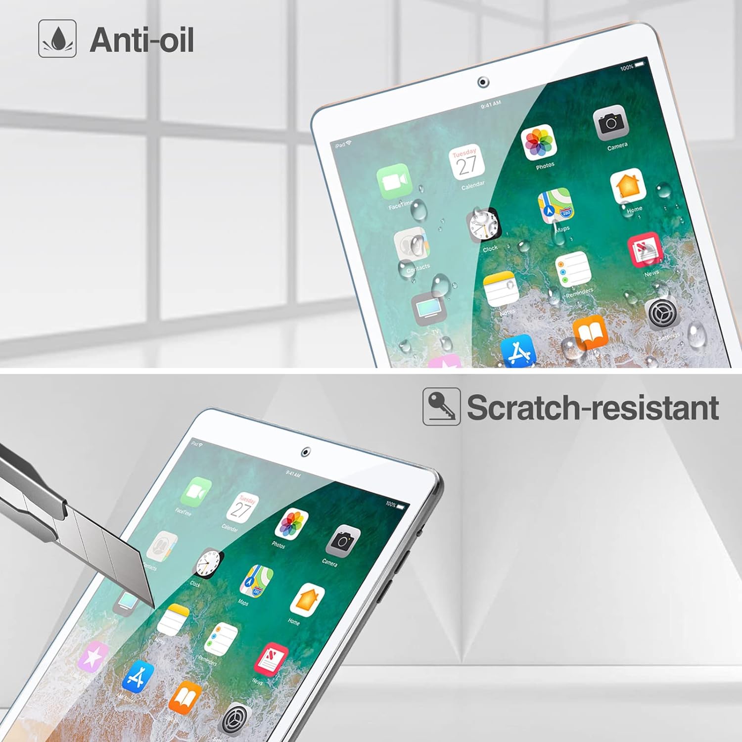 2pcs 9H Tempered Glass For iPa - огляд і ціна Temu Tablet Accessories