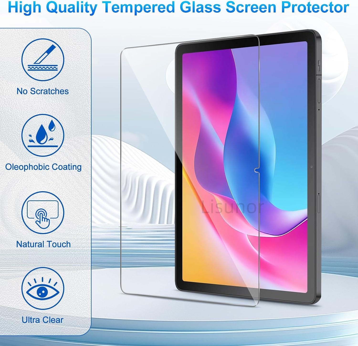 1 PCS 9H Tempered Glass Tablet - огляд і ціна Temu Tablet Accessories